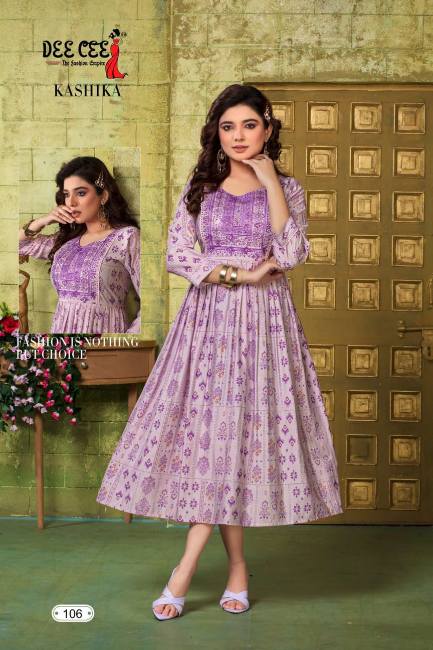 Kashika By Deecee Printed Long Kurtis Catalog